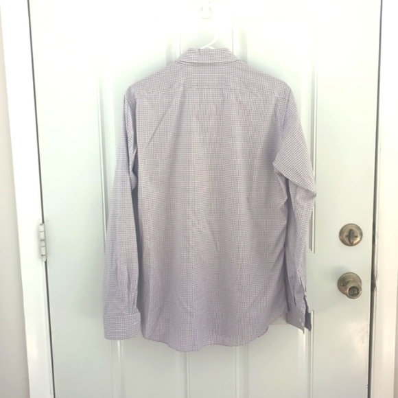 Uniqlo plaid cotton button down shirt slim fit size M - Picture 3 of 8